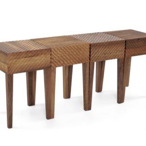 Contemporary stool / wood