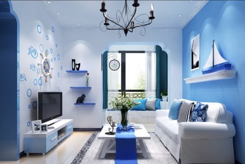 Ide Desain Kamar Tidur Bernuansa Biru Untuk Kamar Yang Minimalis ...