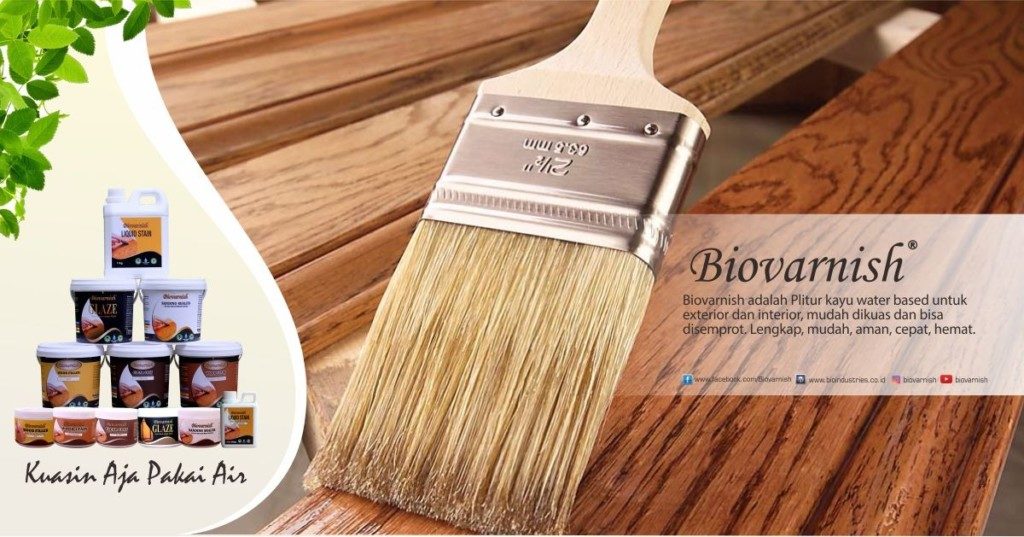 cat kayu waterbased biovarnish